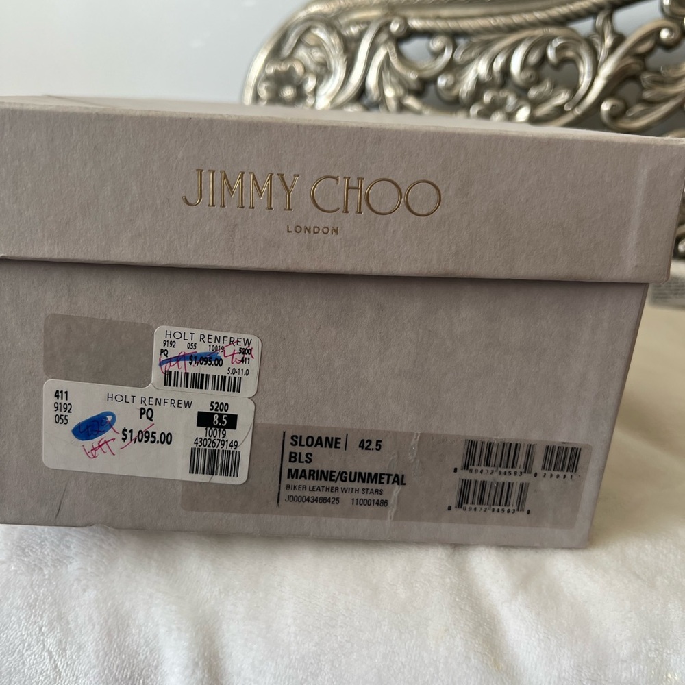 Jimmy Choo Sloane Box in Gray and Gold